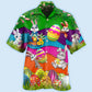 Rabbit Easter Easter's Day Hawaiian Shirt For Coastal Adventures And Warm Weather Wear