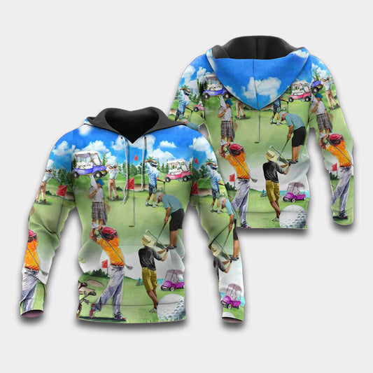 Eat Sleep Golf Repeat Hoodie For Casual Activities Weekend Travel And Gift Ideas