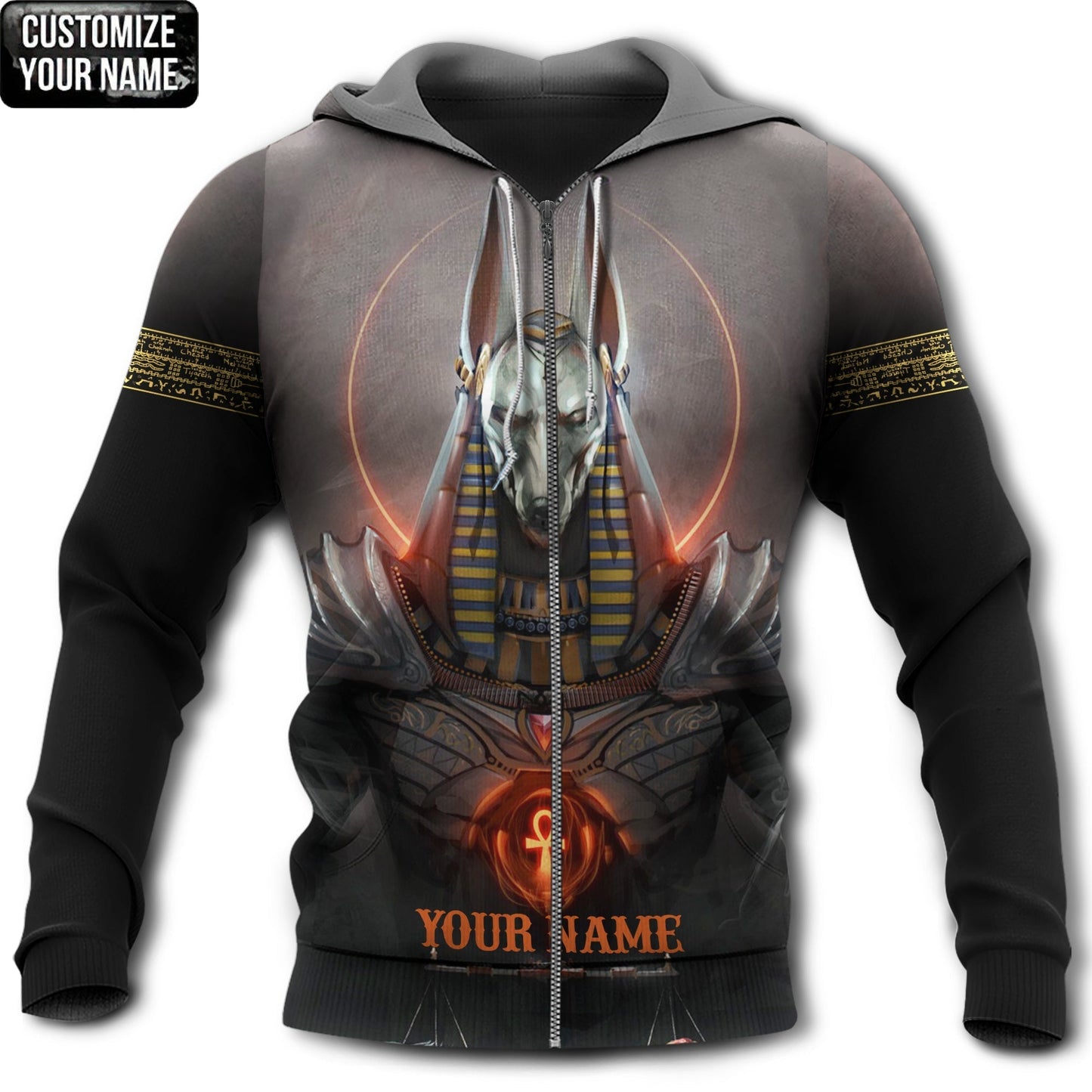 Anubis Egypt Personalized Hoodie For Ancient Art Enthusiasts Daily Wear And Thoughtful Gifts