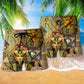 Egypt Life Of Egyptian Pyramids Hawaiian Print Beach Shorts For Resort Trips And Warm Weather Style