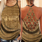 Egypt Legendary Hollow Tank Top For Outdoor Activities And Athleisure