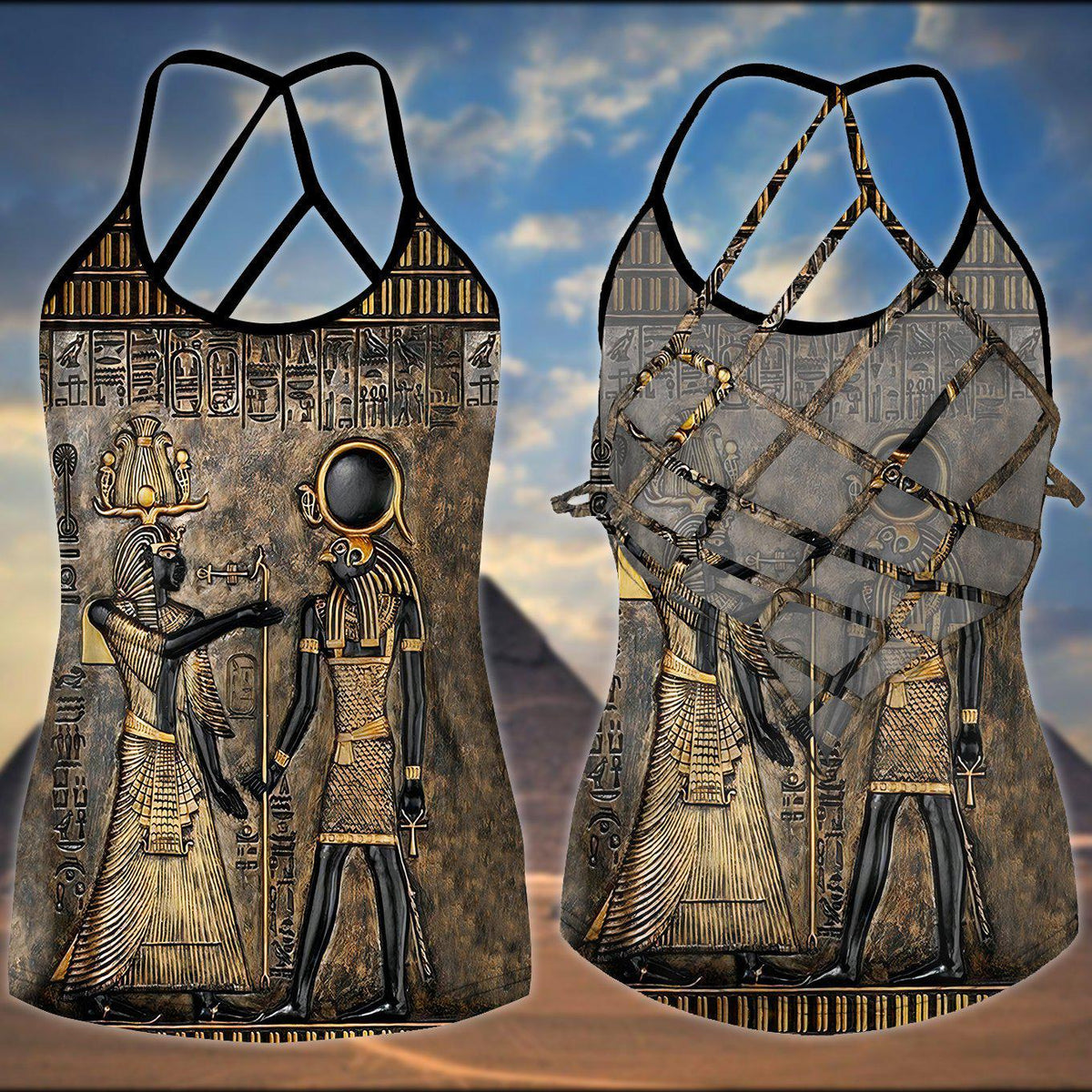 Egypt Legendary Hollow Tank Top For Summer Outings And Everyday Comfort
