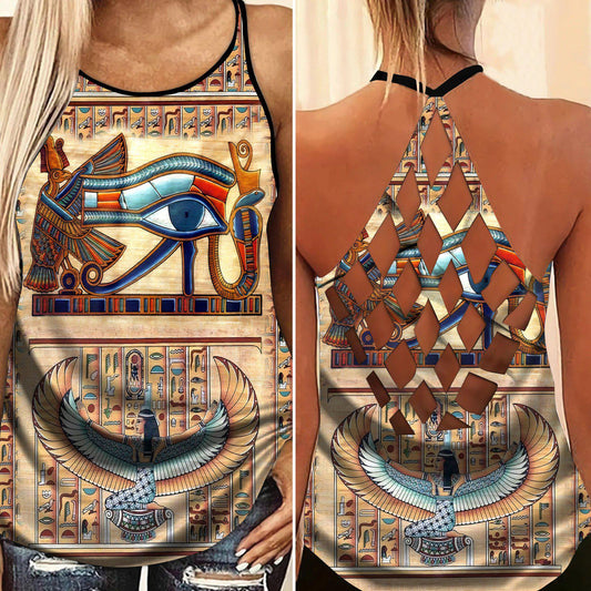 Egypt Legendary Hollow Tank Top For Fitness Activities And Relaxed Style