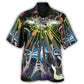 Electric Guitar Music Hawaiian Shirt For Creative Performers, Coastal Trips, And Casual Everyday Wear