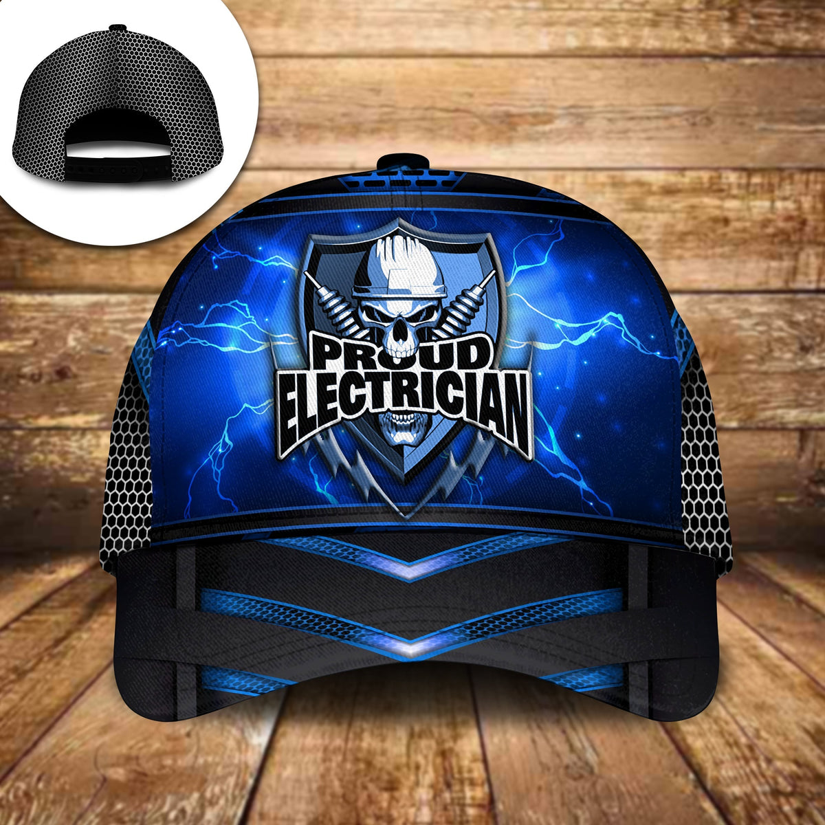 Proud Electrician Skull Worker Classic Cap For Outdoor Travel Parties And Thoughtful Holiday Gifting