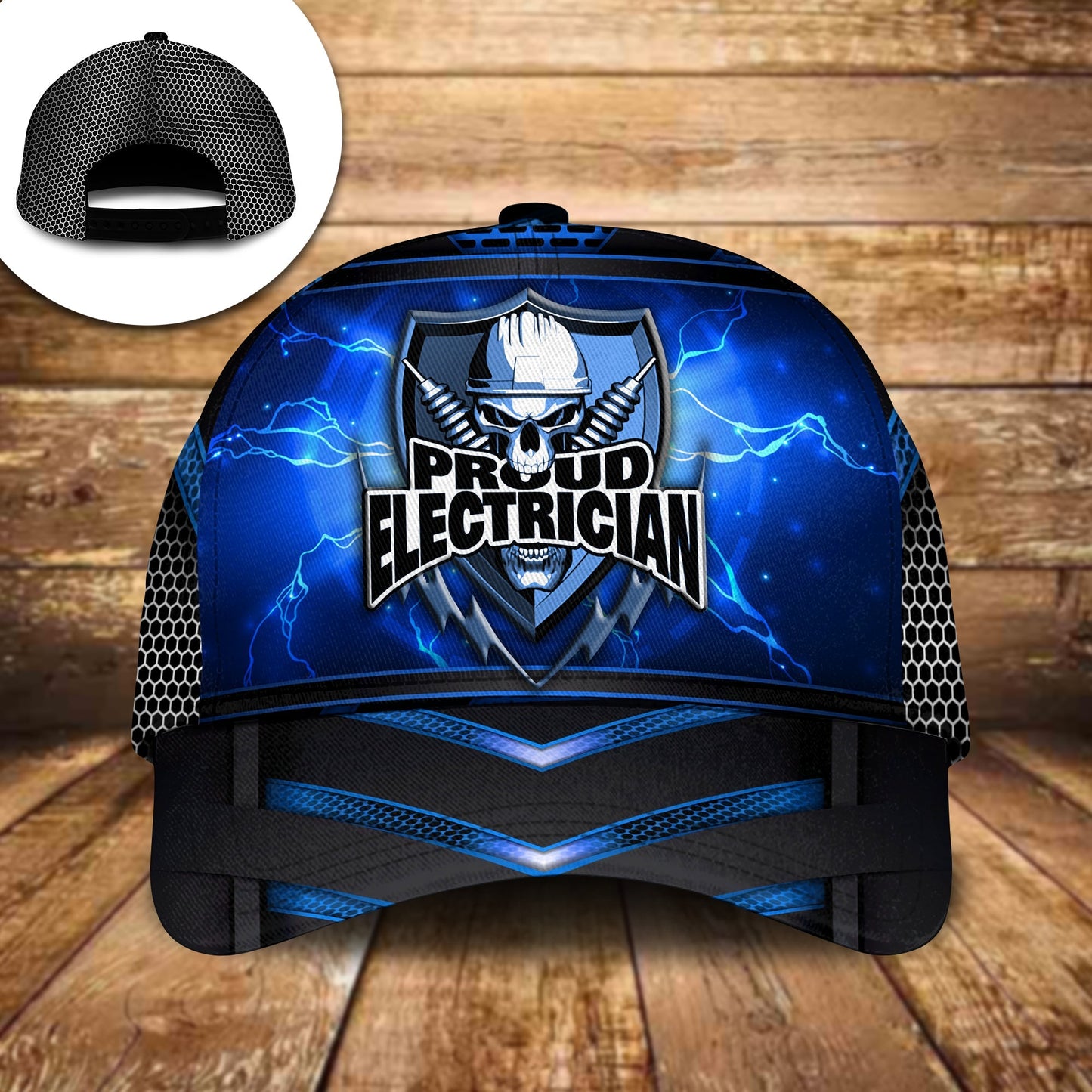 Proud Electrician Skull Worker Classic Cap For Outdoor Travel Parties And Thoughtful Holiday Gifting