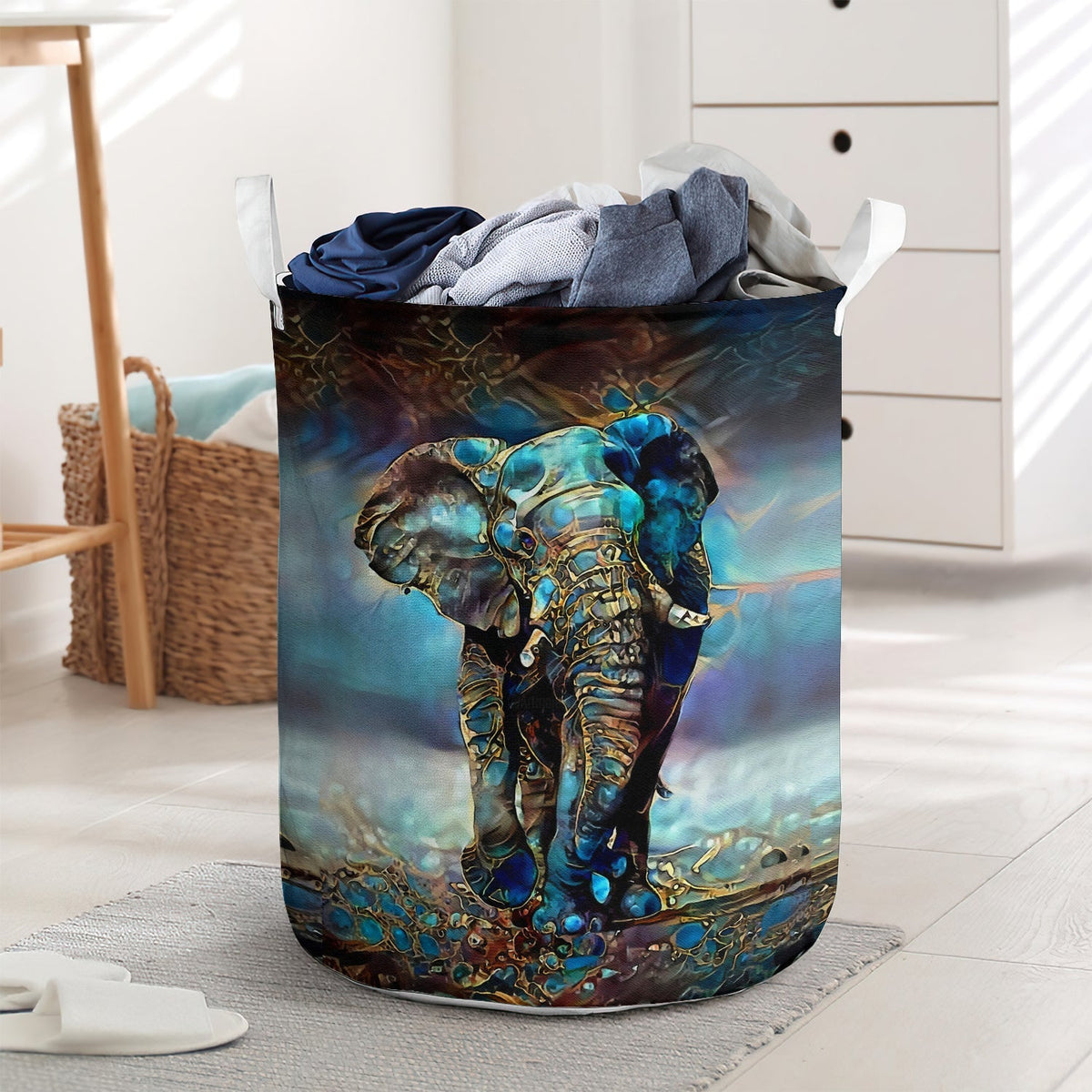 Small Size A Unique Elephant Laundry Basket For Bathroom Bedroom Storage