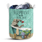Small Size Elephant And Bath Soap Laundry Basket For Bathroom Bedroom Storage