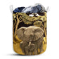 Small Size Elephant Art Gourds Laundry Basket For Bathroom Bedroom Storage