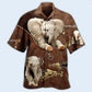 Elephant Hawaiian Shirt With All Over Print For Coastal Trips Outdoor Events And Relaxed Summer Wear