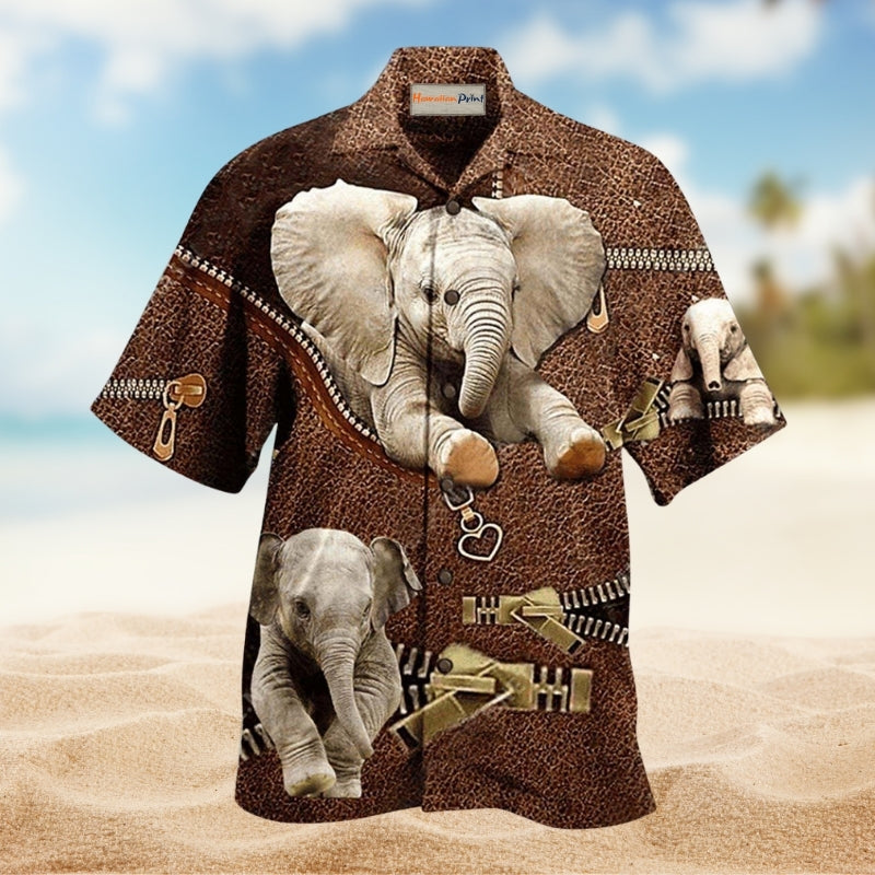 Elephant Awesome Style Hawaiian Shirt For Coastal Travel Summer Holidays And Thoughtful Casual Gifts