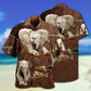 Elephant Hawaiian Shirt With Detailed Graphic For Coastal Trips Outdoor Events And Relaxed Summer Wear