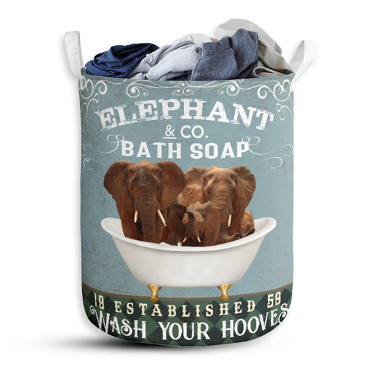 Small Size Elephant Bath Soap Laundry Basket For Bathroom Bedroom Storage