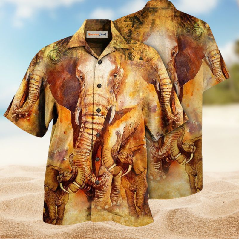 Elephant Biggest Hawaiian Shirt For Island Vacations, Resort Wear, And Relaxed Seasonal Style