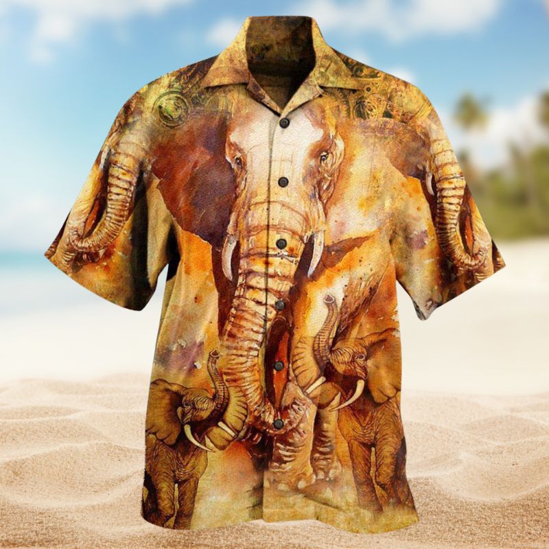 Elephant Biggest Hawaiian Shirt For Island Vacations, Resort Wear, And Relaxed Seasonal Style