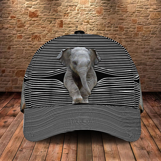 Cute Elephant Love Classic Cap For Seasonal Events Outdoor Trips And Everyday Comfort