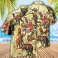 Elephant And Circus Hawaiian Shirt With All Over Print For Vacation Parties Beach Outings And Relaxed Daily Wear