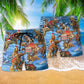 Christmas Elephant Beach Shorts Pattern Detail For Tropical Escapes And Thoughtful Gift Giving