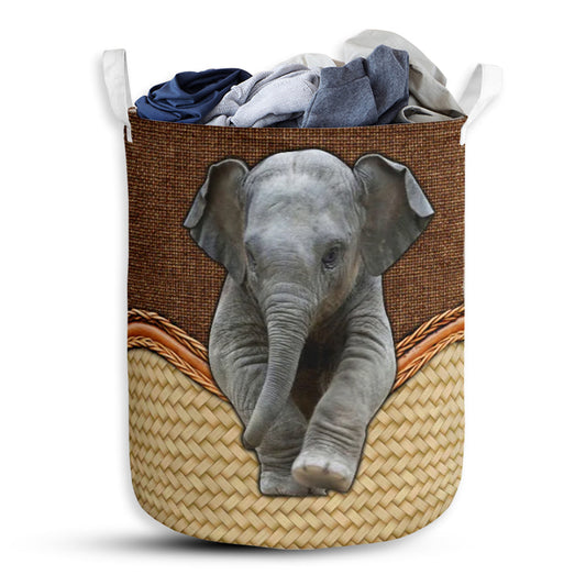 Elephant Fabric Cute Style Laundry Basket For Bathroom Bedroom Storage