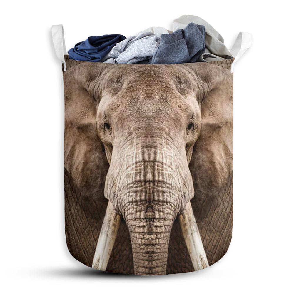 Elephant Face And Butt Laundry Basket For Bathroom Bedroom Storage