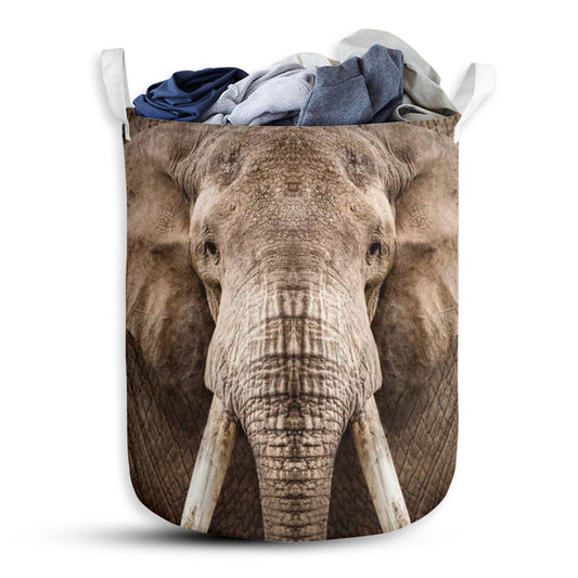 Elephant Face And Butt Laundry Basket For Bathroom Bedroom Storage