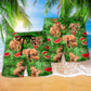 Elephant With Watermelon Funky Summer Beach Shorts For Tropical Getaways And Weekend Adventures