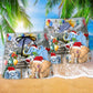 Elephant Christmas Fun Holiday Beach Shorts Design Detail For Weekend Getaways And Beach Days