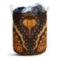 Small Size Elephant Pattern Wood Laundry Basket For Bathroom Bedroom Storage