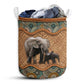 Small Size Elephant Rattan Mandala Laundry Basket For Bathroom Bedroom Storage