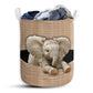 Small Size Elephant Rope Line Laundry Basket For Bathroom Bedroom Storage