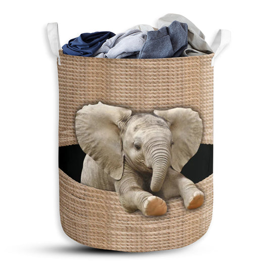 Small Size Elephant Rope Line Laundry Basket For Bathroom Bedroom Storage