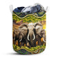 Small Size Elephant Sunflower Laundry Basket For Bathroom Bedroom Storage