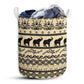 Elephant Vintage Laundry Basket For Bathroom Bedroom Storage