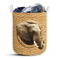 Elephant Woven Lovely Style Laundry Basket For Bathroom Bedroom Storage