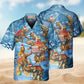 Elephant Circus Christmas Hawaiian Shirt For Island Vacations, Resort Wear, And Relaxed Seasonal Style