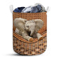 Small Size Elephant Laundry Basket For Bathroom Bedroom Storage