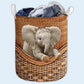 Small Size Elephant Laundry Basket For Bathroom Bedroom Storage