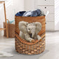 Elephant Laundry Basket For Room Home Organizer