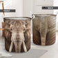 Elephant Face And Butt Laundry Basket For Room Home Organizer