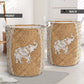 Elephant Lace Laundry Basket For Room Home Organizer