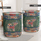 Elephant Mandala Green Laundry Basket For Room Home Organizer