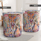 Elephant Panitng Art Laundry Basket For Room Home Organizer