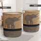 Elephant Rope Wallpaper Laundry Basket For Room Home Organizer