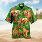 Elephants Funky Watermelon Hawaiian Shirt For Food Lovers Beach Trips And Playful Warm Weather Style