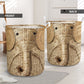 Elephant Wicker Laundry Basket For Room Home Organizer