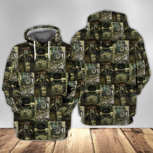 Green Engine Hoodie For Vehicle Lovers Weekend Events And Thoughtful Gifting