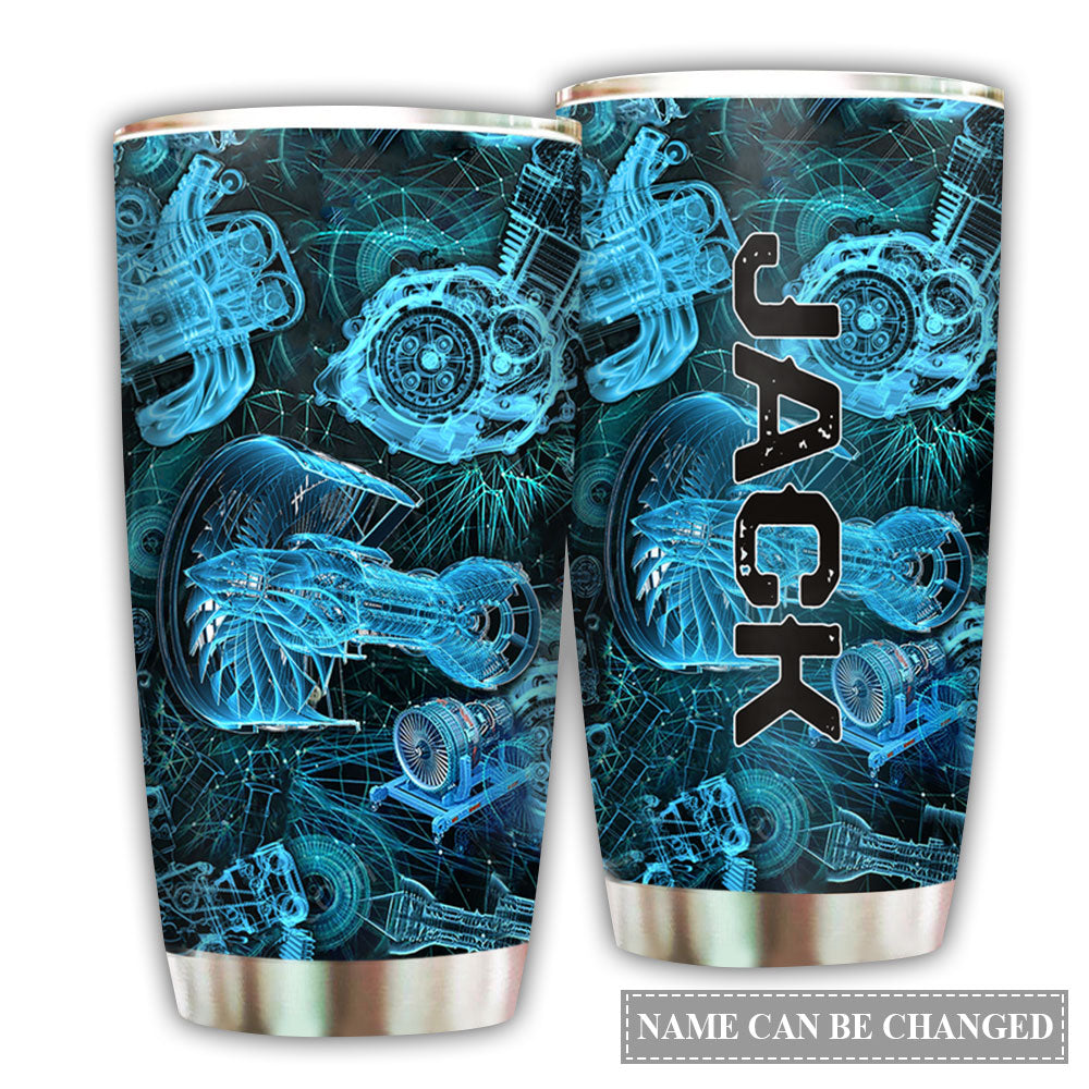 Engines Is My Life Personalized 20 Oz Tumbler For Coffee Travel And Daily Drinks