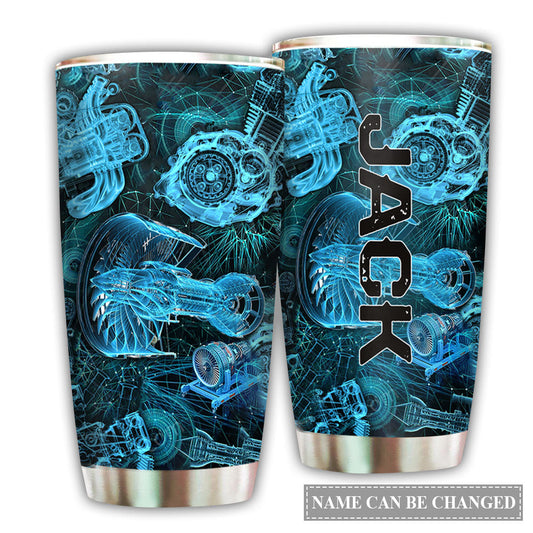 Engines Is My Life Personalized 20 Oz Tumbler For Coffee Travel And Daily Drinks