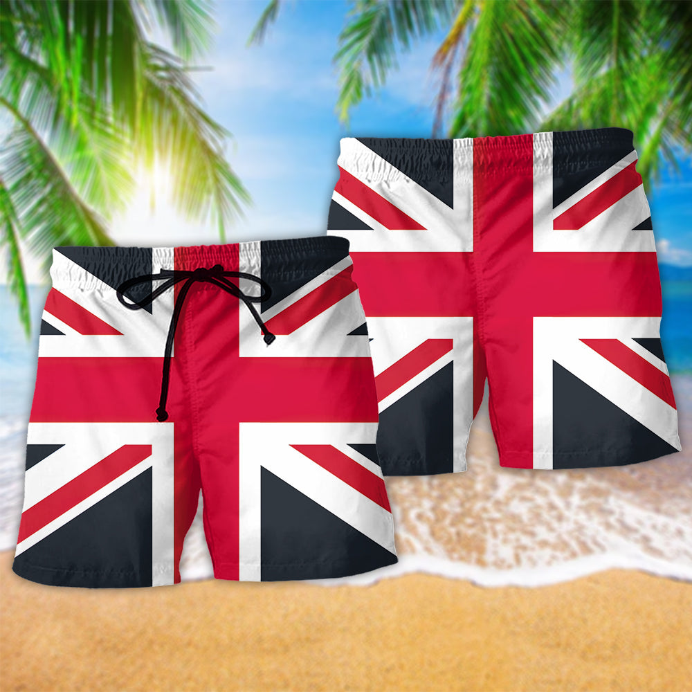 England National Flag Classic Beach Shorts Design View For Comfortable Resort And Beach Styling