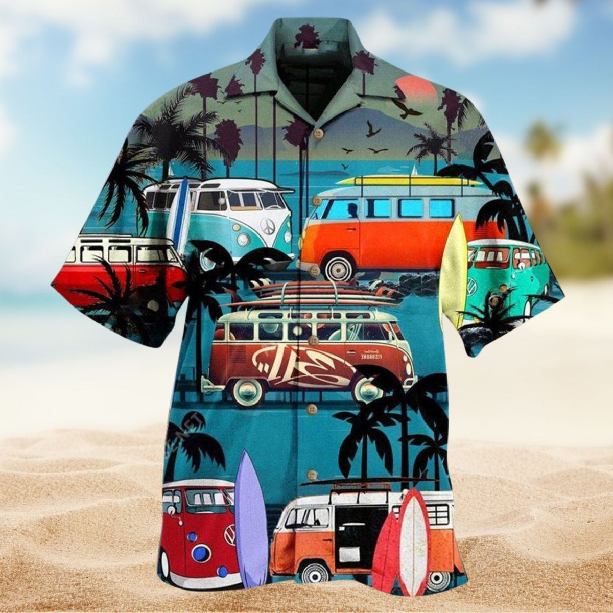 Camping Enjoy Your Vanlife Van Hawaiian Shirt For Resort Travel Scenic Drives And Casual Summer Wear